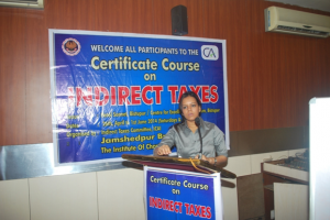 INDIRECT TAX CERTIFICATE COURSE HELD AT CIRC, ICAI, JAMSHEDPUR ON 10/05/2014 & 11/05/2014