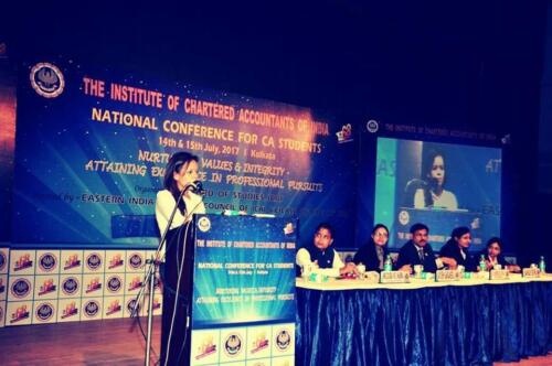 Speaker at National Student Conference of ICAI held on 14/07/2017