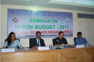 SEMINAR ORGANIZED BY ICAI, CUTTACK ON ‘UNION BUDGET 2011-12’ ON 05/03/2011