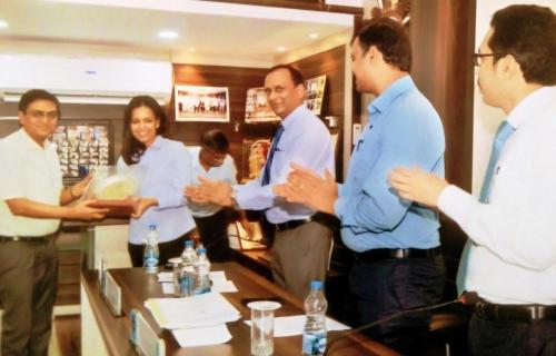 Being felicitated at DTPA, Kolkata on 13/11/2018